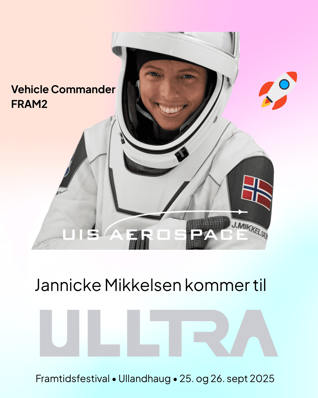 Jannicke Mikkelsen er en av mange med ULLTRA-spirit. Hun kommer til ULLTRA framtidsfestival i 25.september 2025